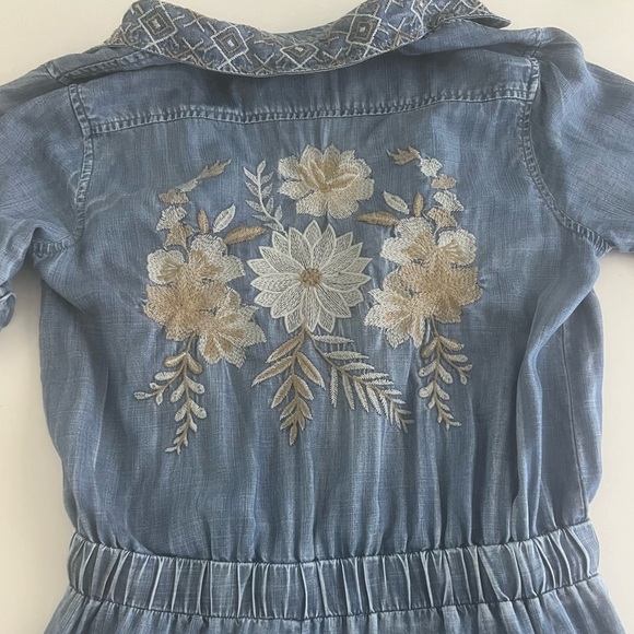 Kyla Seo Stelle Jumpsuit Caite Karyn Embroidered back 100% Tencel Jumpsuit - Picture 4 of 6